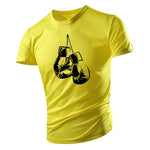 T shirt Gants de boxe (couleur jaune)