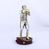 Trophée boxe - Statue boxeur argent