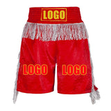 Short boxe personnalisé avec frange et votre logo