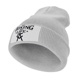 Bonnet tricot No Boxing No Life (gris)