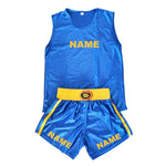 Tenue de boxe anglaise (couleur bleu(