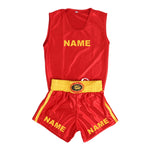 Tenue de boxe anglaise (couleur rouge)