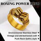 Bague double poings