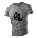 T shirt Gants de boxe (couleur gris clair)