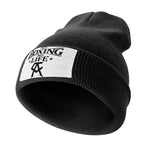 Bonnet tricot No Boxing No Life (noir)