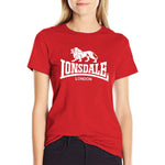 T-Shirt Lonsdale (pour femme) - rouge