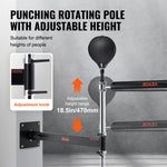 Punching ball mural avec barre rotative, hauteur reglable