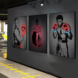 Tableau lumineux Mike Tyson + Mohamed Ali