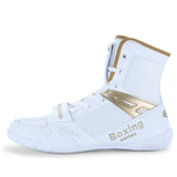 Chaussures Boxing Series (couleur blanc et or)