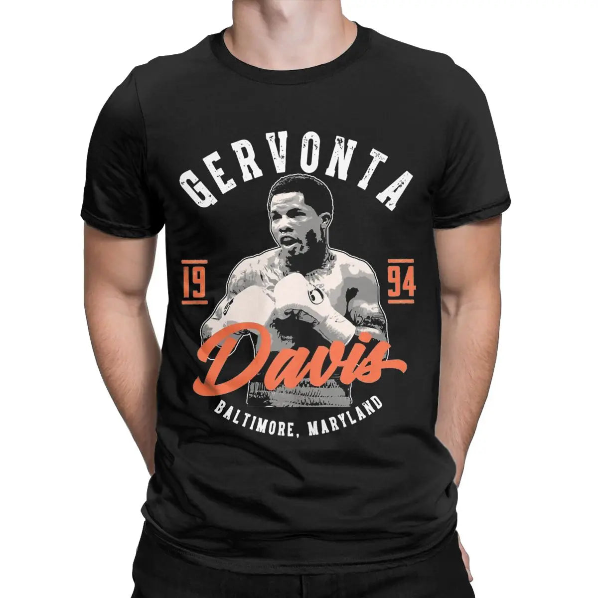 Gervonta Davis Baltimore tee, black, S to 4XL | Esprit-Boxe.com