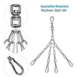 ScSPORTS Crochet Plafond Rotatif Pour Sac Frappe - Charge Max 80kg, Roulement à Billes, Blanc