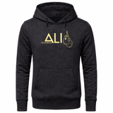 Sweat boxe Mohamed Ali de couleur gris foncé