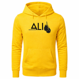 Sweat boxe Mohamed Ali de couleur jaune