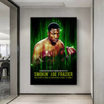 Tableau boxe Joe Frazier (Matrix)