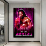 Tableau boxe Lennox Lewis (Matrix)