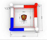 Rng de boxe gonflable tricolore avec bâche de sol