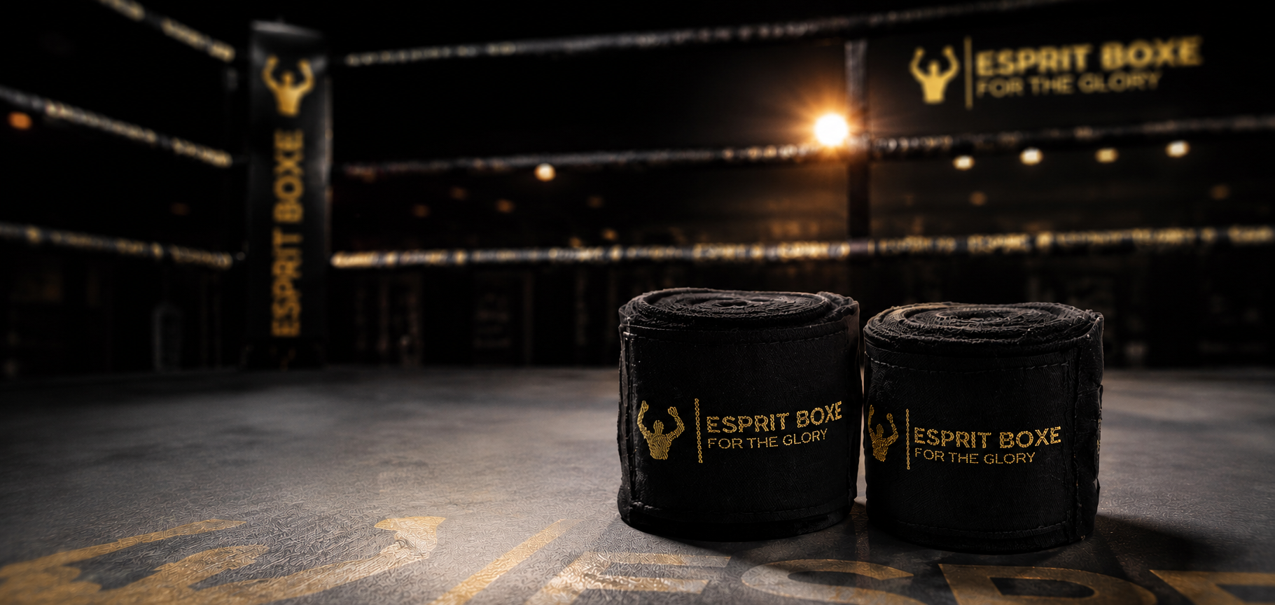 Bandages de boxe Esprit Boxe : bandes en coton, semi-élastiques nylon et sous-gants en gel