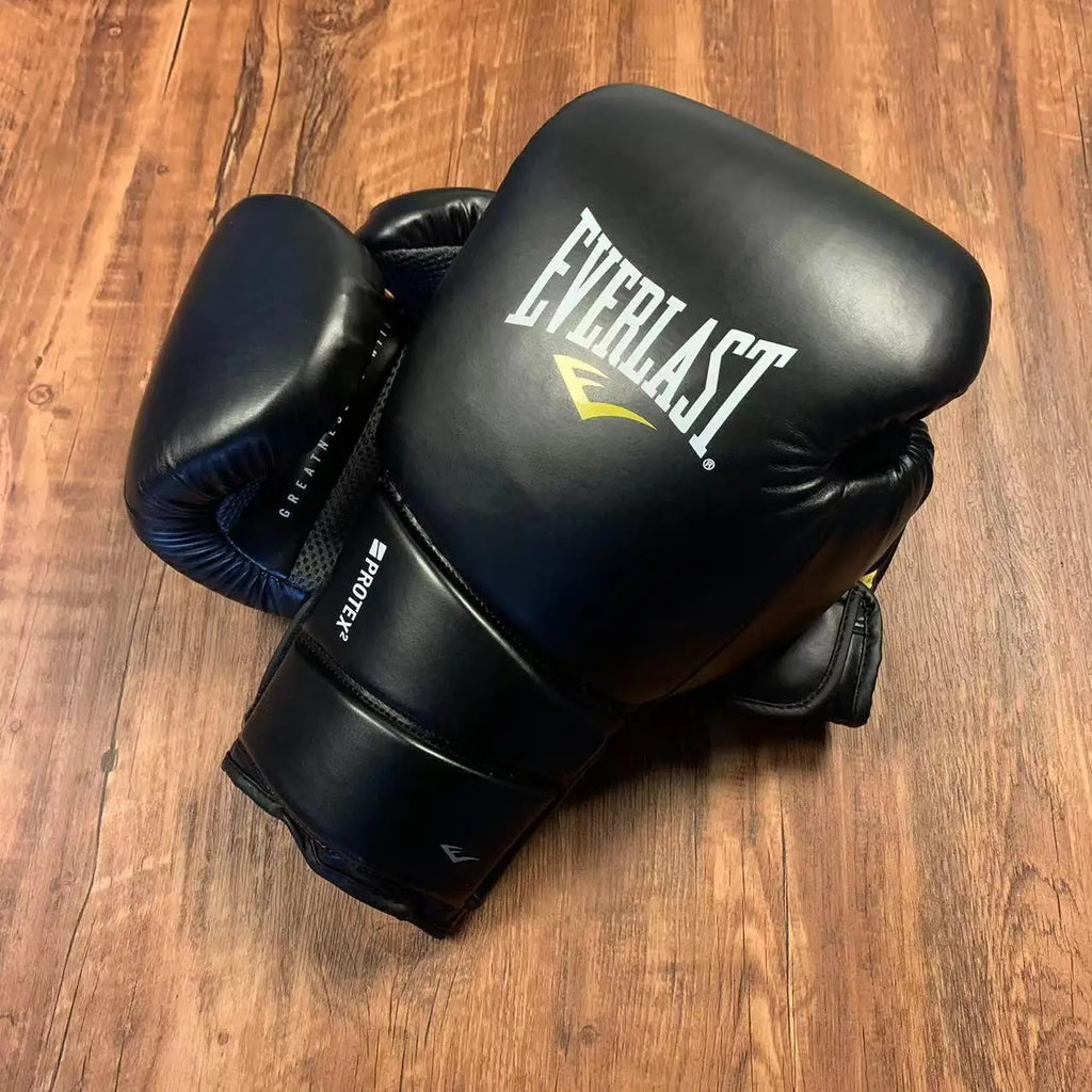 Gants de boxe Everlast cuir noir – (Matériel et Gants de boxe Everlast cuir noir – (Matériel et