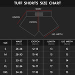 Guide de tailles pour shorts boxe