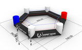 Ring gonflable hexagonal esprit boxe