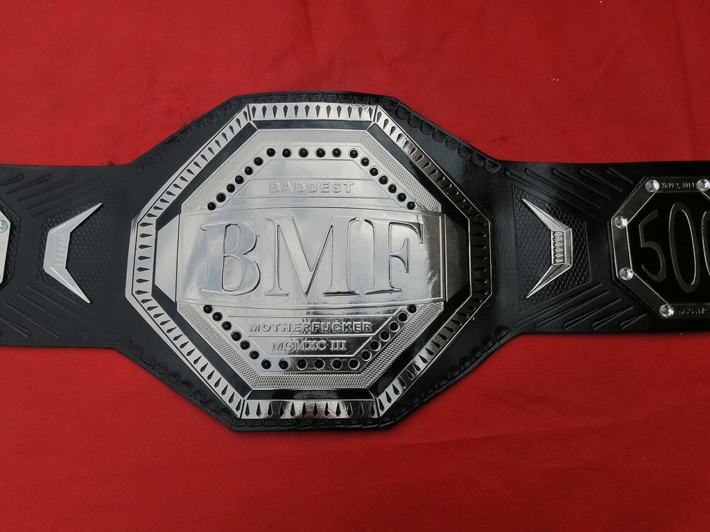 UFC BMF Championship Réplique de ceinture double plaquée pour adulte  plaques métalliques en laiton épais : : Autres