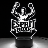 Lampe LED Boxe Esprit Boxe, Veilleuse Chevet 7 Couleurs