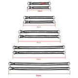 Guide des longueurs de sangles pour sac de frappe : 24, 34, 44, 54 et 64 cm, largeur 2,8 cm