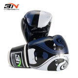 Gants de boxe Psycho bleu, cuir PU