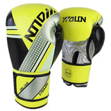 Gants de boxe SPORT jaune en cuir PU