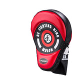 Patte d'ours boxe Elite coloris rouge, cible concentrique imprimée sur la face de frappe