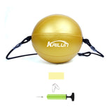 Ballon double élastique de boxe rond or, diamètre 20 cm, cuir PU