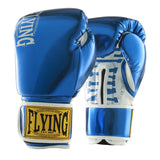 Gants de boxe Flying bleu métallisé