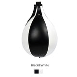 Poire de vitesse boxe coloris noir et blanc, panneaux contrastés