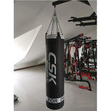 Sac de frappe lourd PRO 150 cm CSK Sport, installation en salle