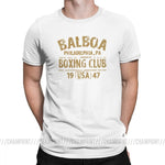 T shirt boxe Rocky Balboa Philadelphia (Blanc)