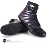 Chaussures de boxe anglaise semi montante, version violet