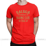 T shirt boxe Rocky Balboa Philadelphia (Rouge)