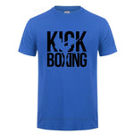 T shirt Kick Boxing (bleu et noir)
