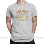 T shirt boxe Rocky Balboa Philadelphia (Gris tissus)