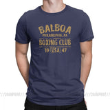 T shirt boxe Rocky Balboa Philadelphia (Bleu)
