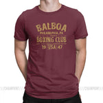 T shirt boxe Rocky Balboa Philadelphia (Bordeaux)