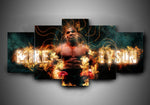 Tableau boxe Mike Tyson (5 pièces)