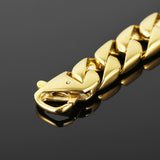 Bracelet gant de boxe or, détail du dernier maillon