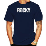 T shirt ROCKY BALBOA (bleu marine)