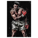 Tableau boxe Cassius Clay toile 
