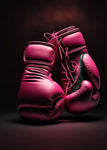 Tableau gants de boxe rose pour femme