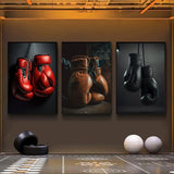 Tableau gant de boxe dans salle de sport