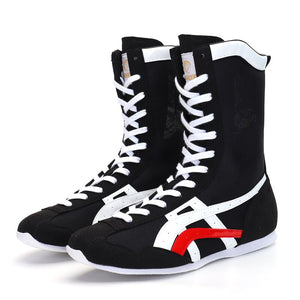 Chaussures De Boxe Montantes Pour Femme - Taille 38-43, Légères, Respirantes, Pour Entraînement Et Combat