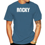 T shirt ROCKY BALBOA (bleu)