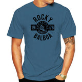 T Shirt ROCKY BALBOA 1976 (bleu azur)